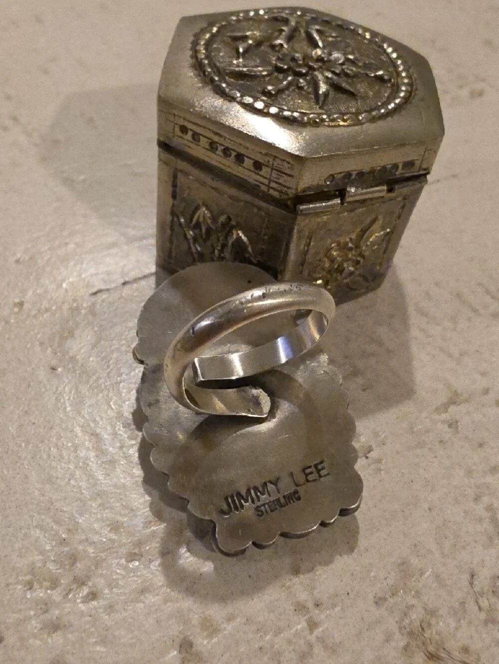 Jimmy Lee RoystonTurquoise Sterling Silver Ring!